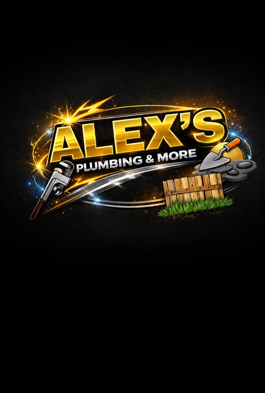 Alex's Plumbing & More logo.